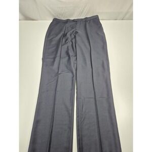 Leonardo Valenti Dress Pants Mens 40x36 BlueWool Pleated Classic Fit NWT